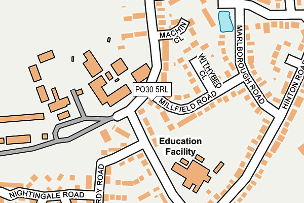 PO30 5RL map - OS OpenMap – Local (Ordnance Survey)