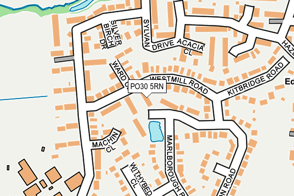 PO30 5RN map - OS OpenMap – Local (Ordnance Survey) PO30 5RN map - OS OpenMap – Local (Ordnance Survey)