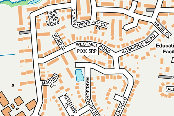 PO30 5RP map - OS OpenMap – Local (Ordnance Survey) PO30 5RP map - OS OpenMap – Local (Ordnance Survey)