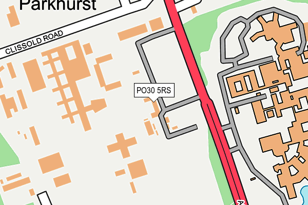PO30 5RS map - OS OpenMap – Local (Ordnance Survey) PO30 5RS map - OS OpenMap – Local (Ordnance Survey)