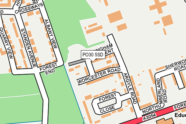PO30 5SD map - OS OpenMap – Local (Ordnance Survey) PO30 5SD map - OS OpenMap – Local (Ordnance Survey)
