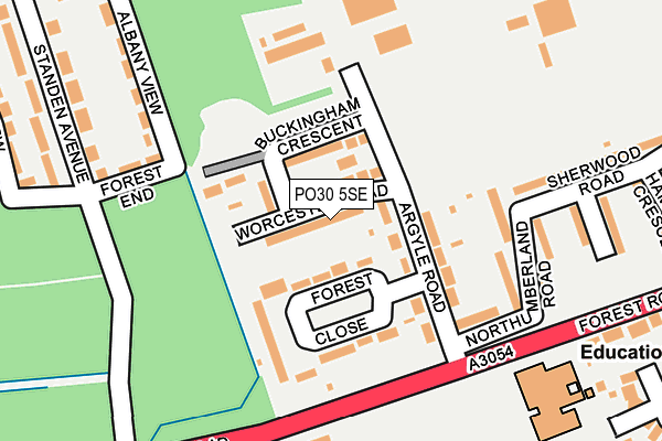 PO30 5SE map - OS OpenMap – Local (Ordnance Survey) PO30 5SE map - OS OpenMap – Local (Ordnance Survey)