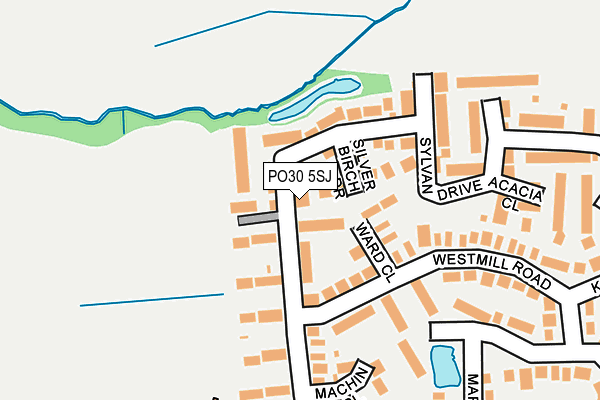 PO30 5SJ map - OS OpenMap – Local (Ordnance Survey)