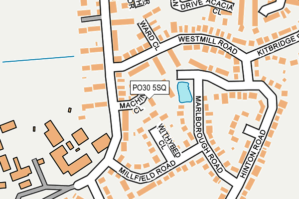 PO30 5SQ map - OS OpenMap – Local (Ordnance Survey) PO30 5SQ map - OS OpenMap – Local (Ordnance Survey)