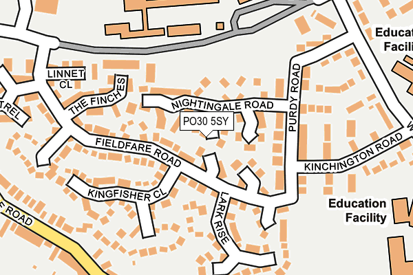 PO30 5SY map - OS OpenMap – Local (Ordnance Survey) PO30 5SY map - OS OpenMap – Local (Ordnance Survey)