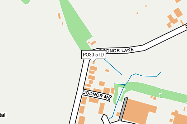 PO30 5TD map - OS OpenMap – Local (Ordnance Survey) PO30 5TD map - OS OpenMap – Local (Ordnance Survey)