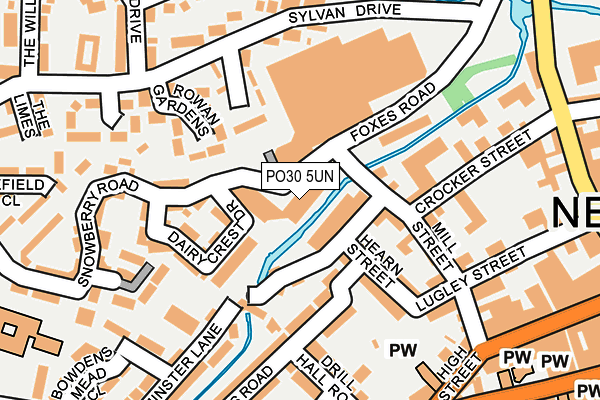 PO30 5UN map - OS OpenMap – Local (Ordnance Survey) PO30 5UN map - OS OpenMap – Local (Ordnance Survey)