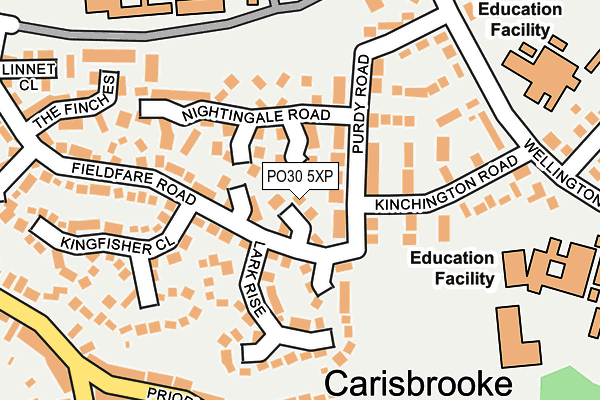 PO30 5XP map - OS OpenMap – Local (Ordnance Survey) PO30 5XP map - OS OpenMap – Local (Ordnance Survey)
