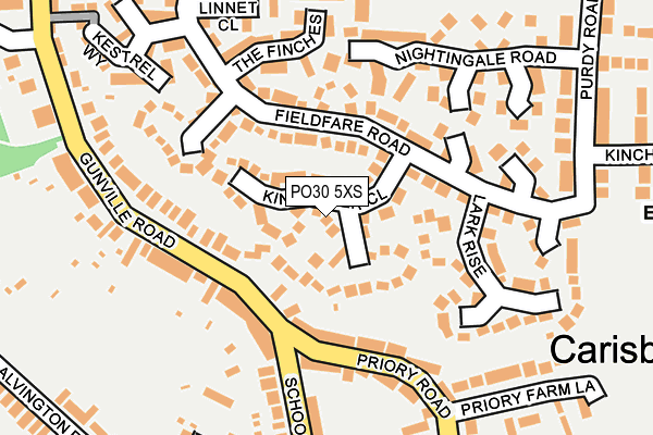 PO30 5XS map - OS OpenMap – Local (Ordnance Survey) PO30 5XS map - OS OpenMap – Local (Ordnance Survey)