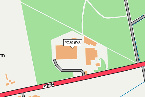 PO30 5YS map - OS OpenMap – Local (Ordnance Survey) PO30 5YS map - OS OpenMap – Local (Ordnance Survey)