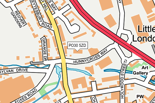 PO30 5ZD map - OS OpenMap – Local (Ordnance Survey) PO30 5ZD map - OS OpenMap – Local (Ordnance Survey)