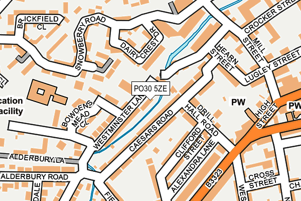 PO30 5ZE map - OS OpenMap – Local (Ordnance Survey) PO30 5ZE map - OS OpenMap – Local (Ordnance Survey)