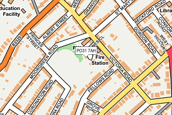PO31 7AH map - OS OpenMap – Local (Ordnance Survey) PO31 7AH map - OS OpenMap – Local (Ordnance Survey)