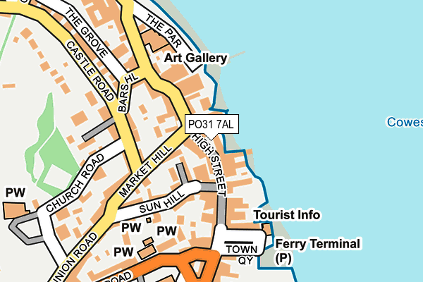 PO31 7AL map - OS OpenMap – Local (Ordnance Survey) PO31 7AL map - OS OpenMap – Local (Ordnance Survey)