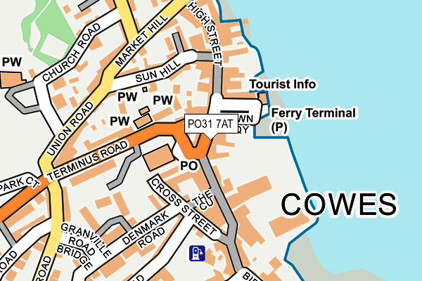 PO31 7AT map - OS OpenMap – Local (Ordnance Survey) PO31 7AT map - OS OpenMap – Local (Ordnance Survey)