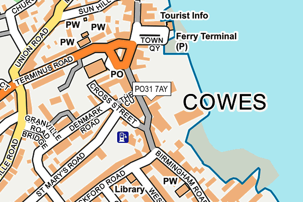 PO31 7AY map - OS OpenMap – Local (Ordnance Survey) PO31 7AY map - OS OpenMap – Local (Ordnance Survey)