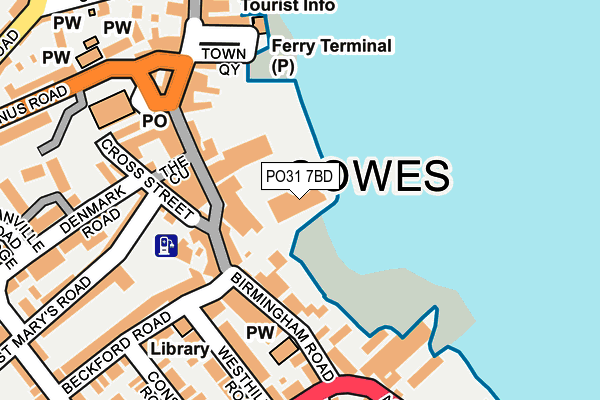 PO31 7BD map - OS OpenMap – Local (Ordnance Survey) PO31 7BD map - OS OpenMap – Local (Ordnance Survey)