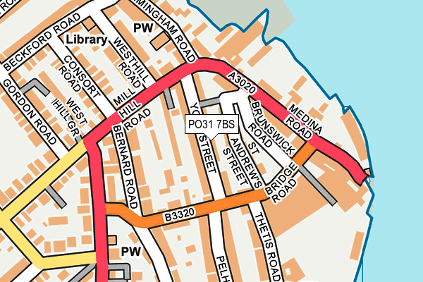 PO31 7BS map - OS OpenMap – Local (Ordnance Survey) PO31 7BS map - OS OpenMap – Local (Ordnance Survey)