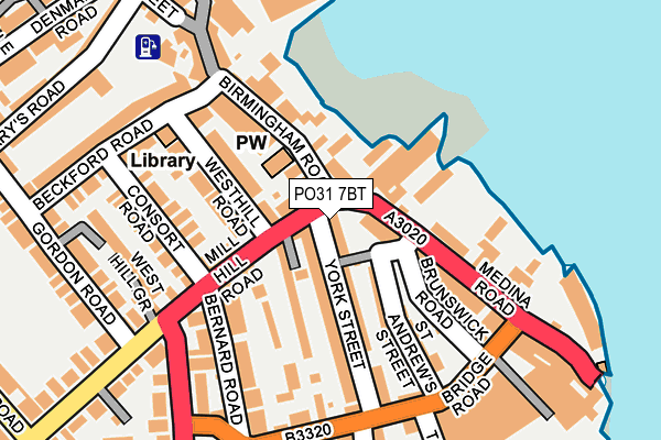 PO31 7BT map - OS OpenMap – Local (Ordnance Survey) PO31 7BT map - OS OpenMap – Local (Ordnance Survey)