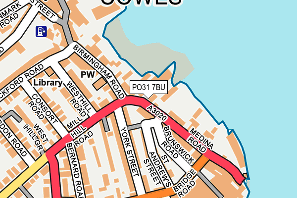 PO31 7BU map - OS OpenMap – Local (Ordnance Survey) PO31 7BU map - OS OpenMap – Local (Ordnance Survey)