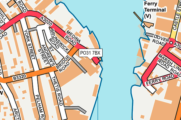 PO31 7BX map - OS OpenMap – Local (Ordnance Survey) PO31 7BX map - OS OpenMap – Local (Ordnance Survey)