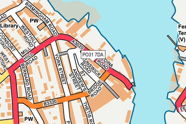 PO31 7DA map - OS OpenMap – Local (Ordnance Survey) PO31 7DA map - OS OpenMap – Local (Ordnance Survey)