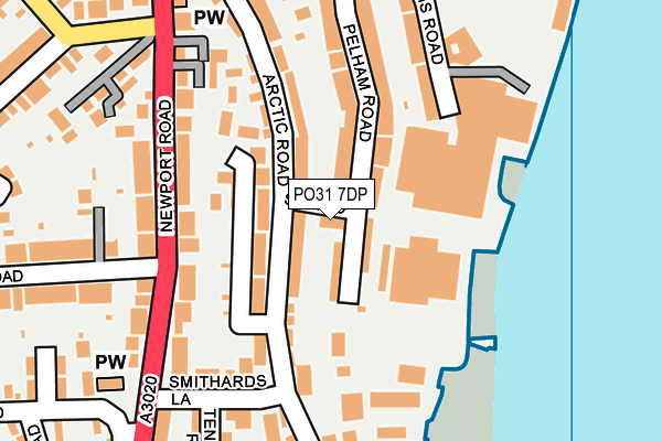 PO31 7DP map - OS OpenMap – Local (Ordnance Survey) PO31 7DP map - OS OpenMap – Local (Ordnance Survey)