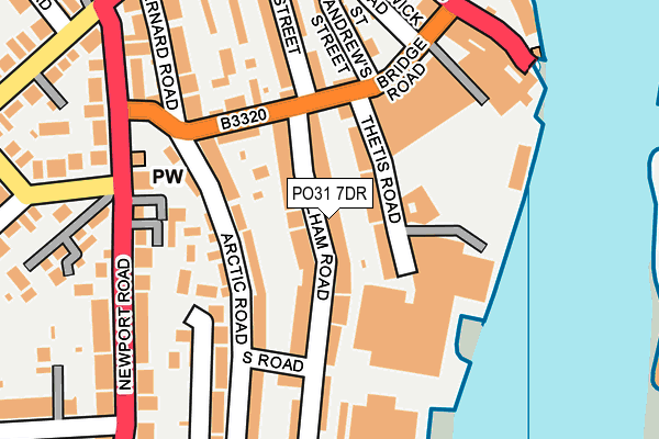 PO31 7DR map - OS OpenMap – Local (Ordnance Survey) PO31 7DR map - OS OpenMap – Local (Ordnance Survey)