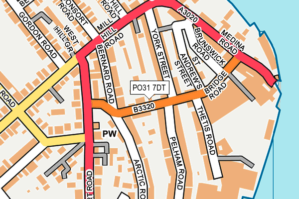 PO31 7DT map - OS OpenMap – Local (Ordnance Survey) PO31 7DT map - OS OpenMap – Local (Ordnance Survey)