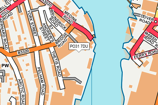 PO31 7DU map - OS OpenMap – Local (Ordnance Survey) PO31 7DU map - OS OpenMap – Local (Ordnance Survey)