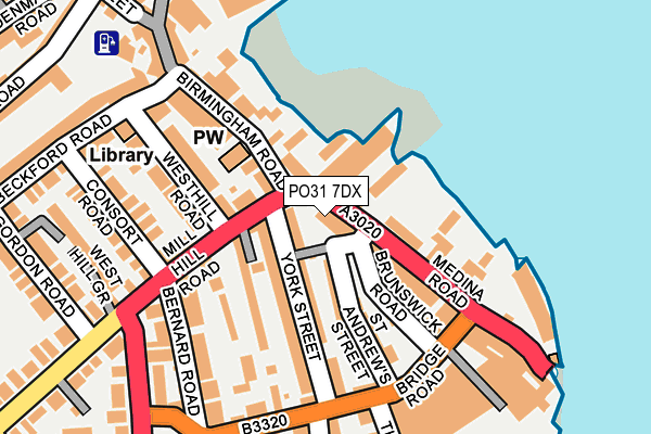 PO31 7DX map - OS OpenMap – Local (Ordnance Survey) PO31 7DX map - OS OpenMap – Local (Ordnance Survey)