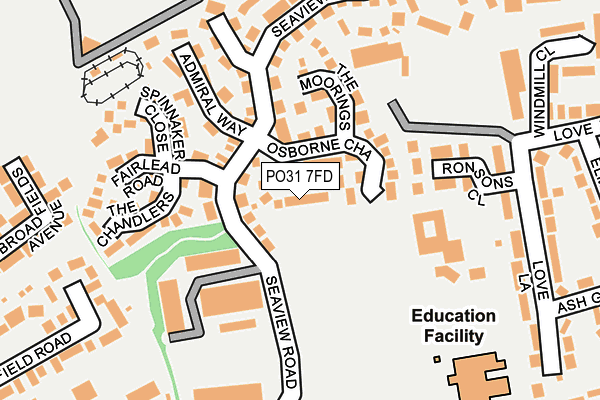 PO31 7FD map - OS OpenMap – Local (Ordnance Survey) PO31 7FD map - OS OpenMap – Local (Ordnance Survey)