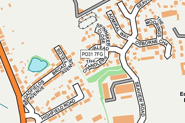 PO31 7FG map - OS OpenMap – Local (Ordnance Survey) PO31 7FG map - OS OpenMap – Local (Ordnance Survey)