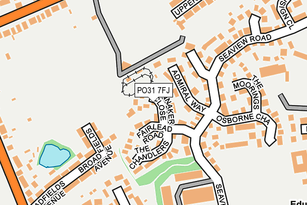 PO31 7FJ map - OS OpenMap – Local (Ordnance Survey) PO31 7FJ map - OS OpenMap – Local (Ordnance Survey)