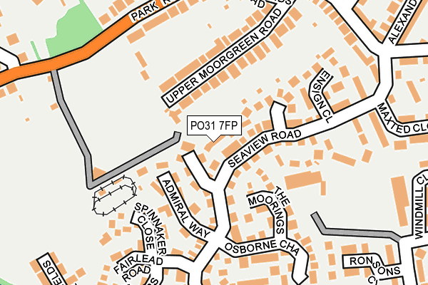 PO31 7FP map - OS OpenMap – Local (Ordnance Survey) PO31 7FP map - OS OpenMap – Local (Ordnance Survey)