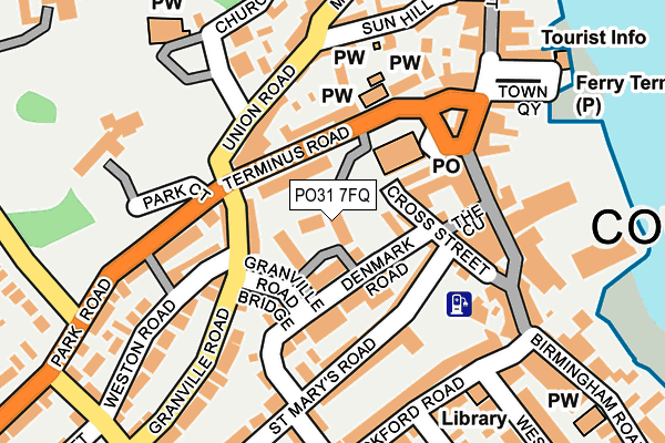 PO31 7FQ map - OS OpenMap – Local (Ordnance Survey) PO31 7FQ map - OS OpenMap – Local (Ordnance Survey)