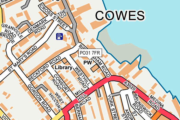 PO31 7FR map - OS OpenMap – Local (Ordnance Survey) PO31 7FR map - OS OpenMap – Local (Ordnance Survey)