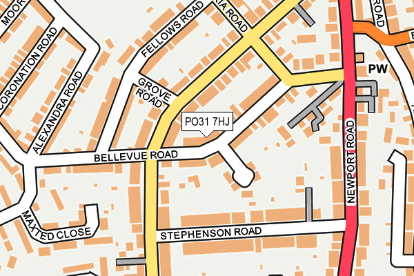 PO31 7HJ map - OS OpenMap – Local (Ordnance Survey) PO31 7HJ map - OS OpenMap – Local (Ordnance Survey)