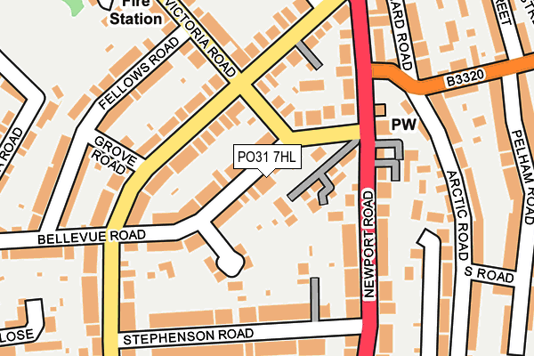 PO31 7HL map - OS OpenMap – Local (Ordnance Survey) PO31 7HL map - OS OpenMap – Local (Ordnance Survey)