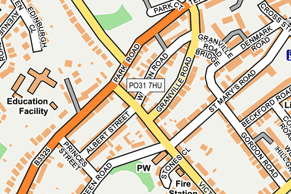 PO31 7HU map - OS OpenMap – Local (Ordnance Survey) PO31 7HU map - OS OpenMap – Local (Ordnance Survey)