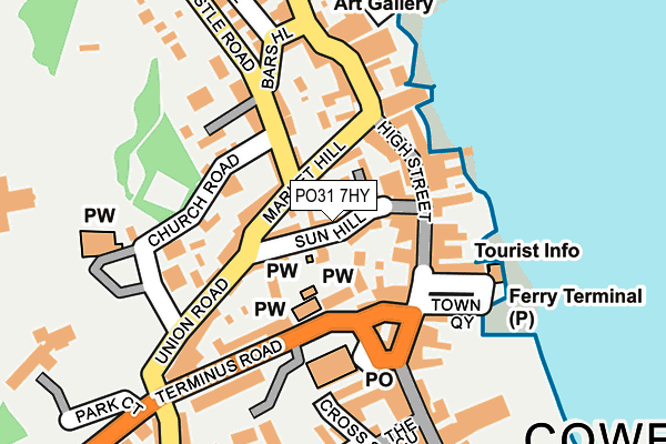 PO31 7HY map - OS OpenMap – Local (Ordnance Survey) PO31 7HY map - OS OpenMap – Local (Ordnance Survey)