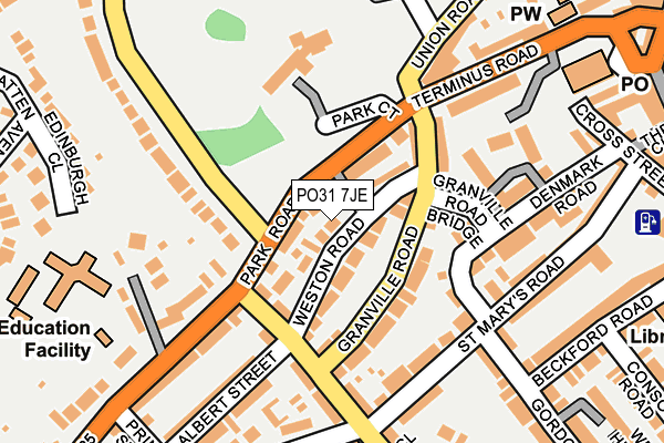 PO31 7JE map - OS OpenMap – Local (Ordnance Survey) PO31 7JE map - OS OpenMap – Local (Ordnance Survey)