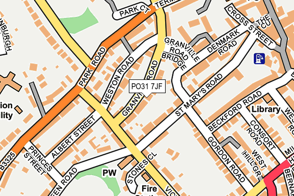 PO31 7JF map - OS OpenMap – Local (Ordnance Survey) PO31 7JF map - OS OpenMap – Local (Ordnance Survey)