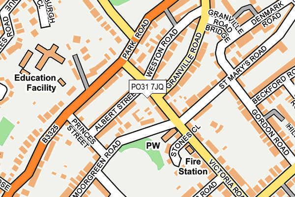 PO31 7JQ map - OS OpenMap – Local (Ordnance Survey) PO31 7JQ map - OS OpenMap – Local (Ordnance Survey)