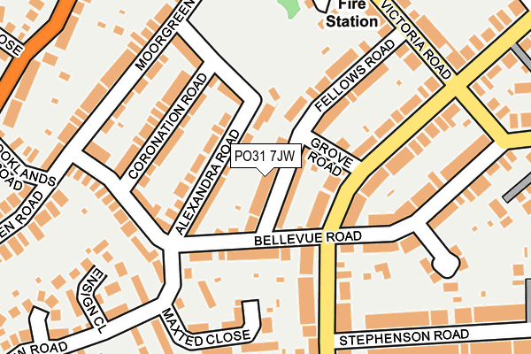 PO31 7JW map - OS OpenMap – Local (Ordnance Survey) PO31 7JW map - OS OpenMap – Local (Ordnance Survey)
