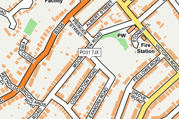 PO31 7JX map - OS OpenMap – Local (Ordnance Survey) PO31 7JX map - OS OpenMap – Local (Ordnance Survey)