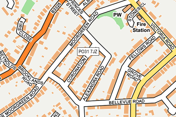 PO31 7JZ map - OS OpenMap – Local (Ordnance Survey) PO31 7JZ map - OS OpenMap – Local (Ordnance Survey)