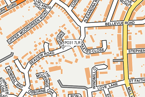 PO31 7LR map - OS OpenMap – Local (Ordnance Survey) PO31 7LR map - OS OpenMap – Local (Ordnance Survey)