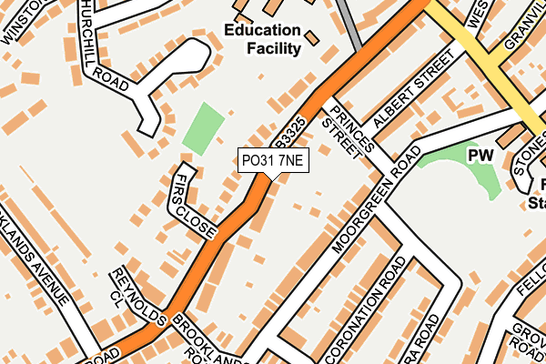 PO31 7NE map - OS OpenMap – Local (Ordnance Survey) PO31 7NE map - OS OpenMap – Local (Ordnance Survey)