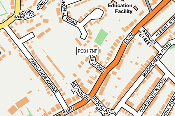 PO31 7NF map - OS OpenMap – Local (Ordnance Survey) PO31 7NF map - OS OpenMap – Local (Ordnance Survey)